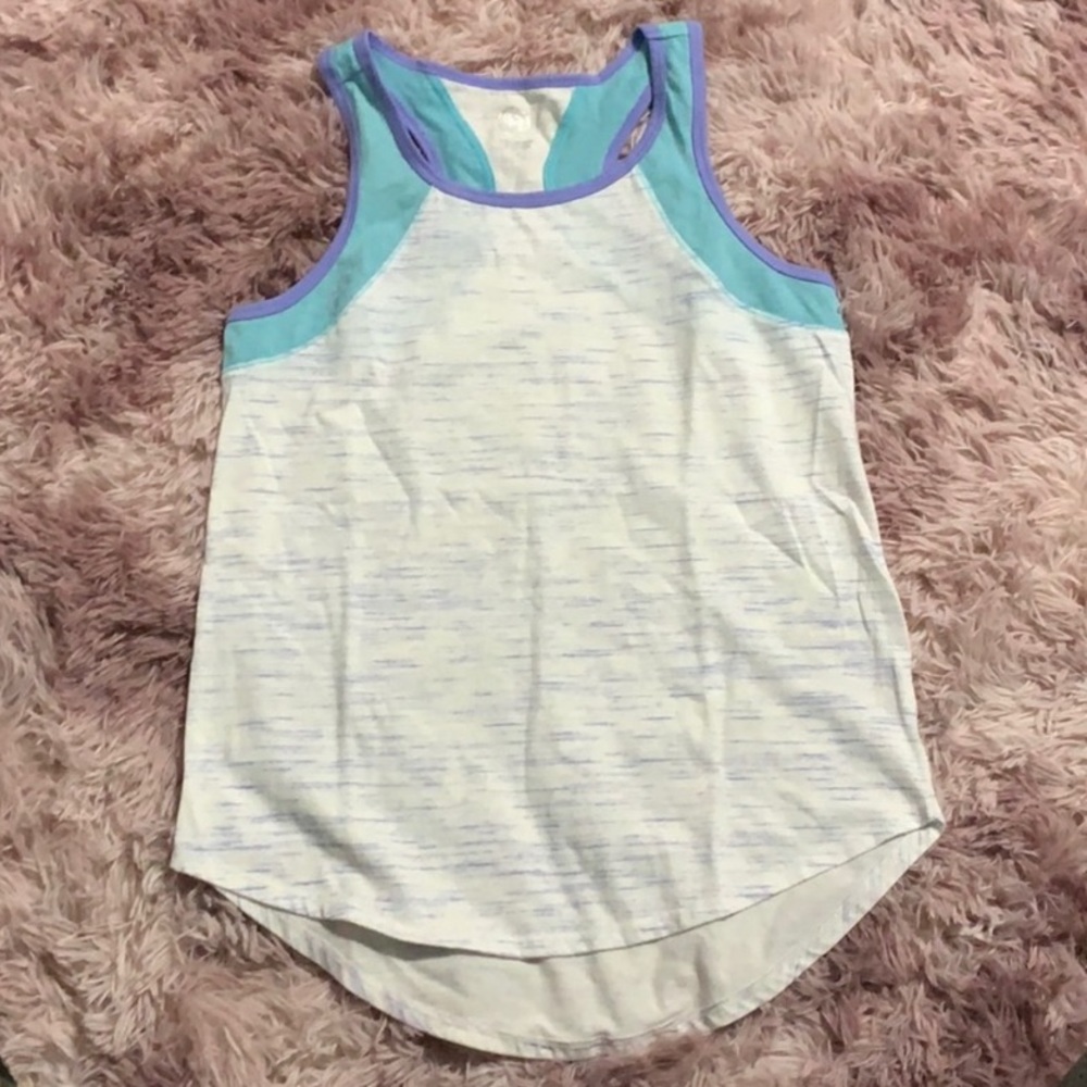 Blue Purple and White Tank Top